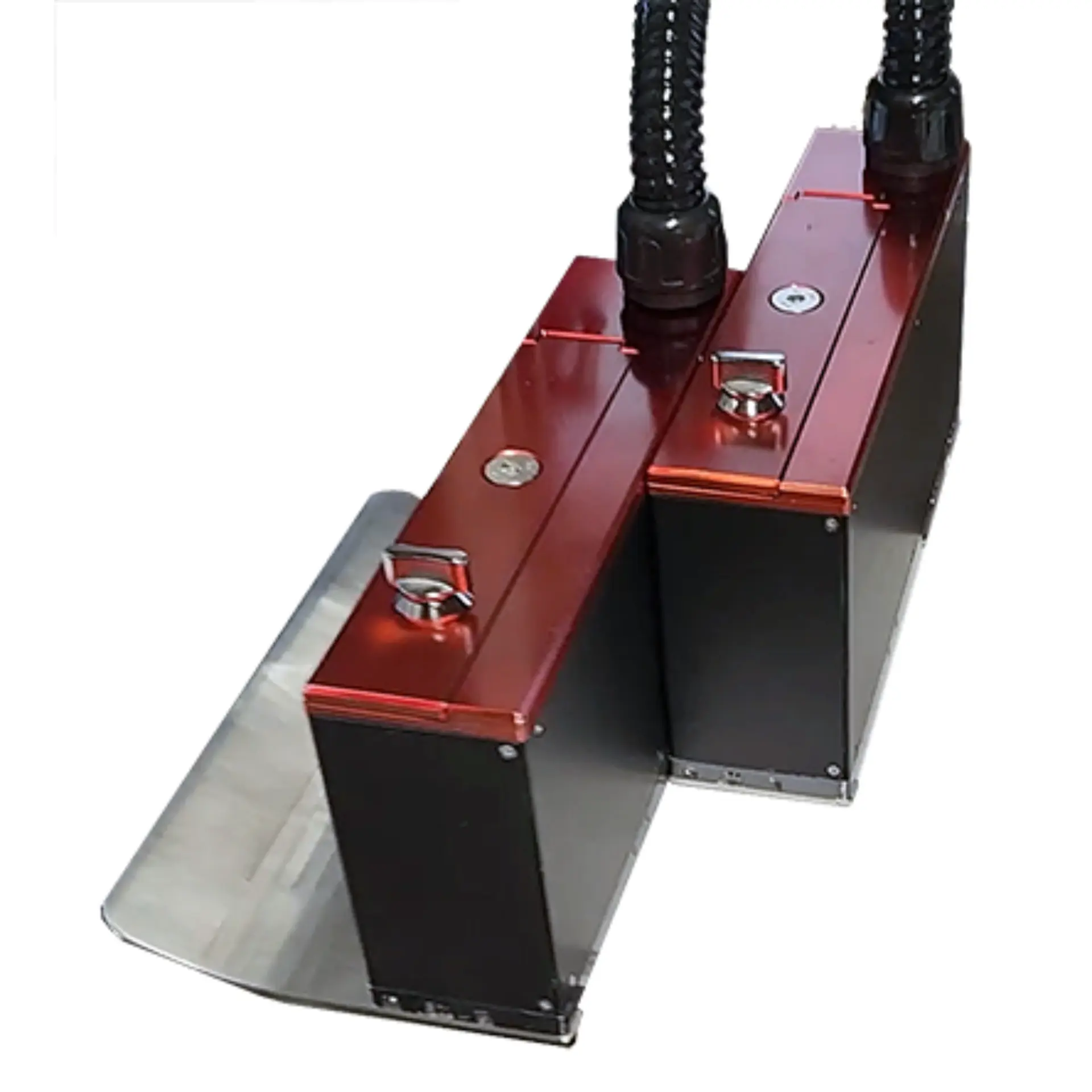 Norwix PC108 wide-format addressing printheads with red anodized housings
