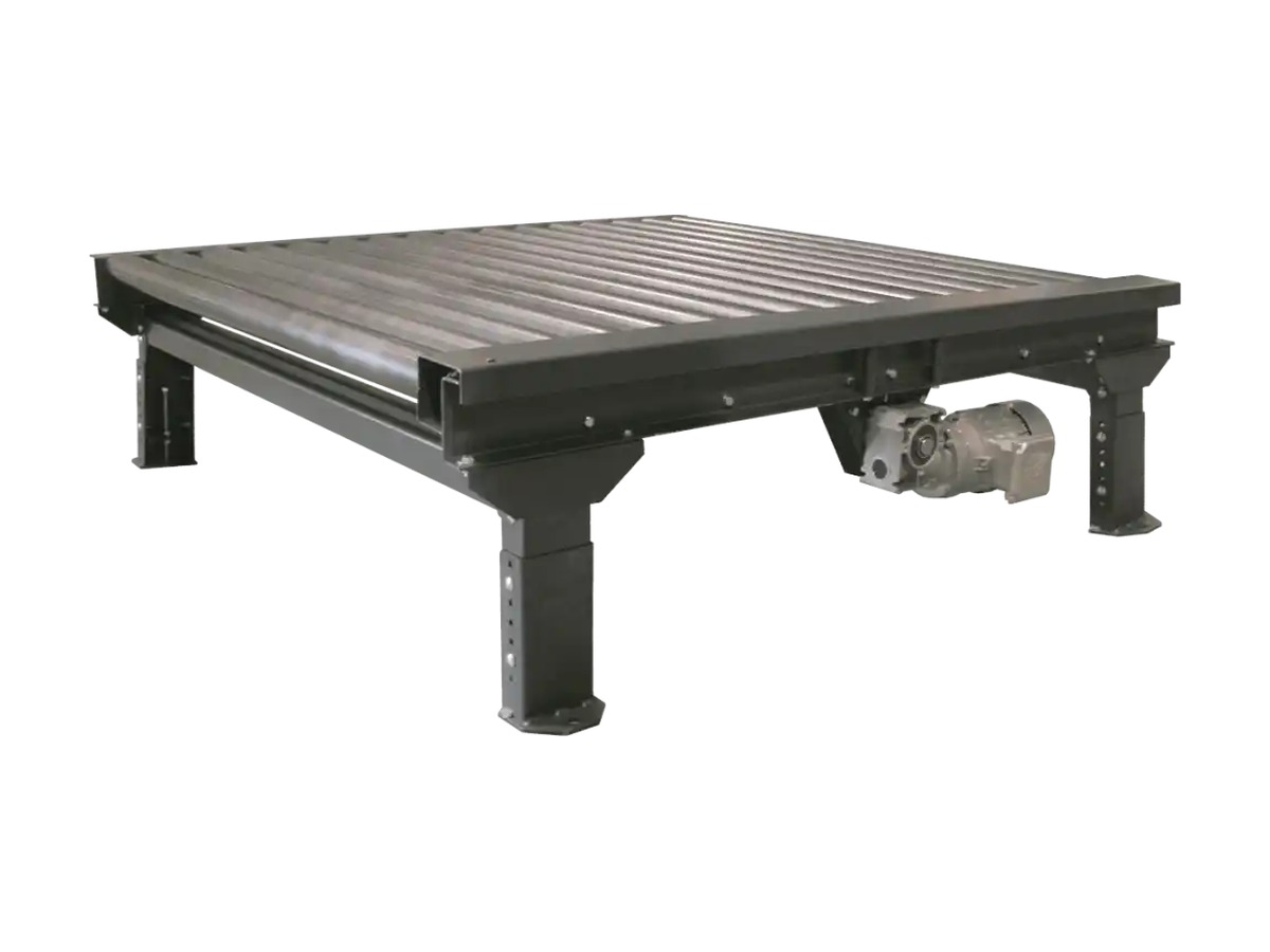 Heavy-duty motorized roller pallet conveyor section