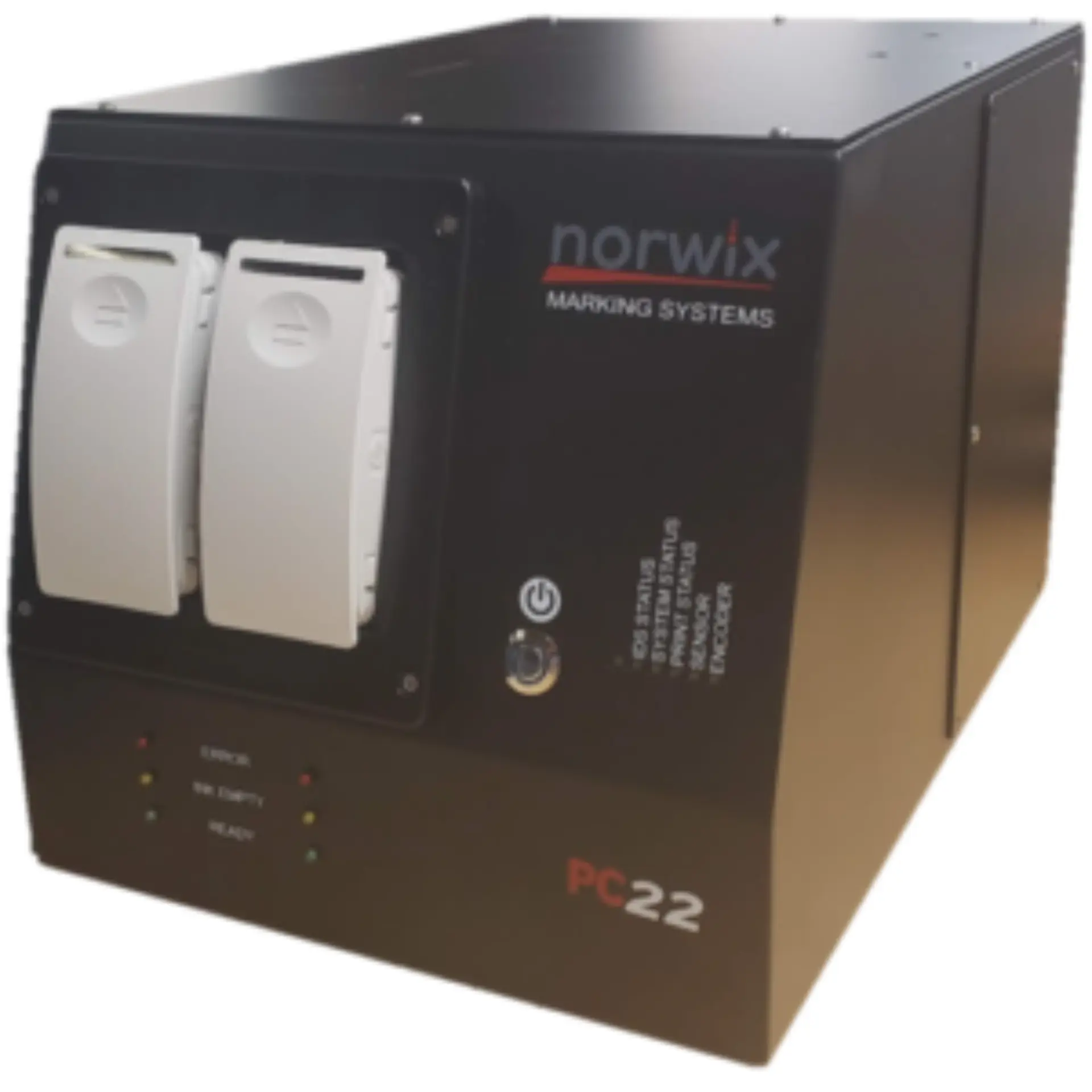Norwix PC22 high-speed variable data print system with dual ink cartridge bays