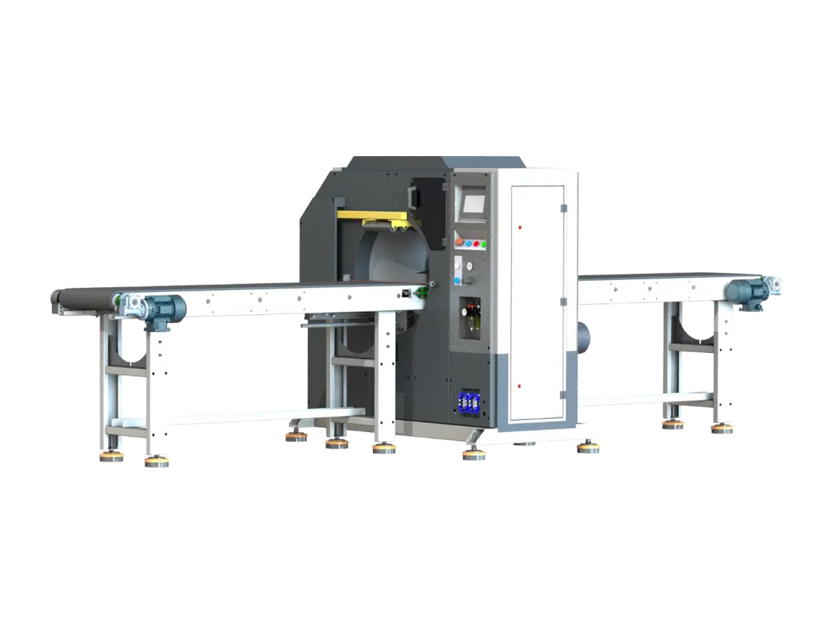 EDDA orbital wrapping system for long products