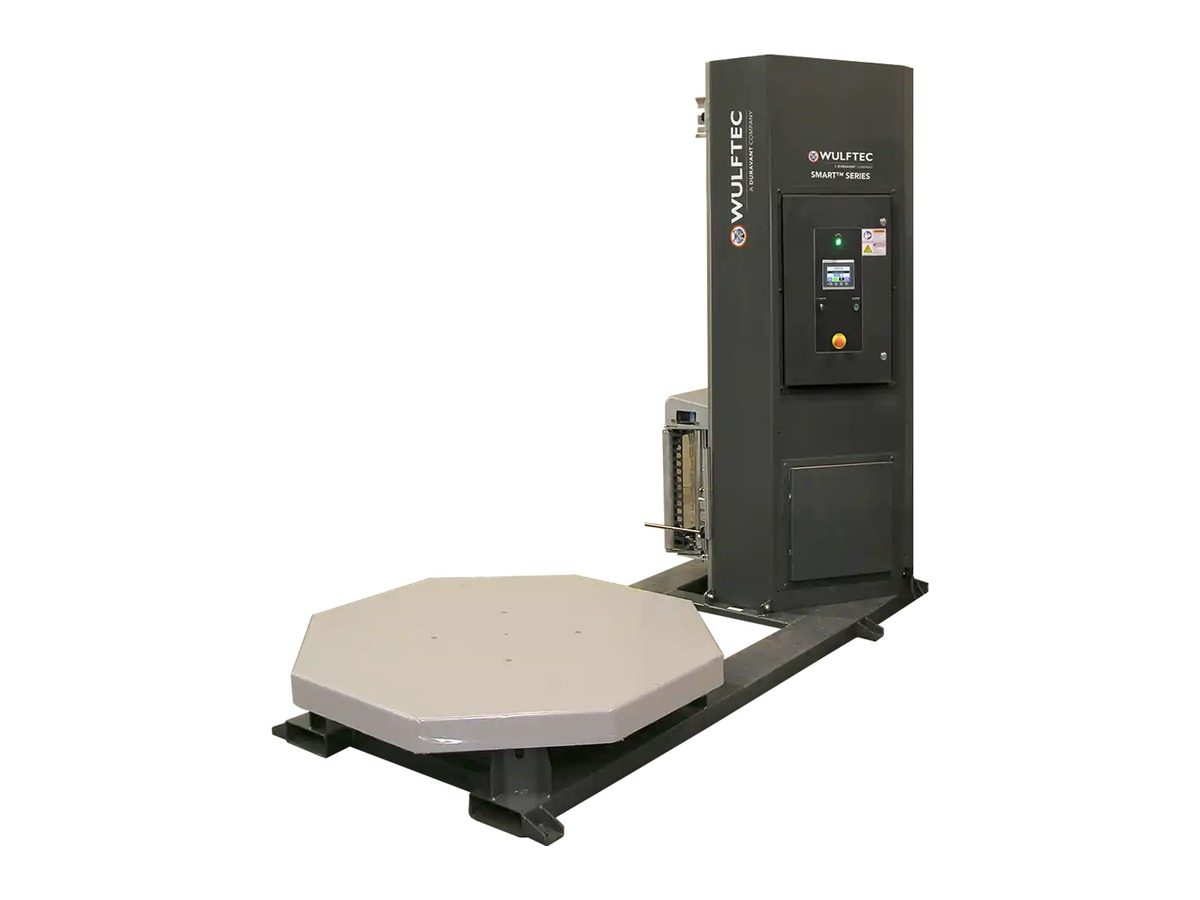 Wulftec SMART semi-automatic turntable stretch wrapper