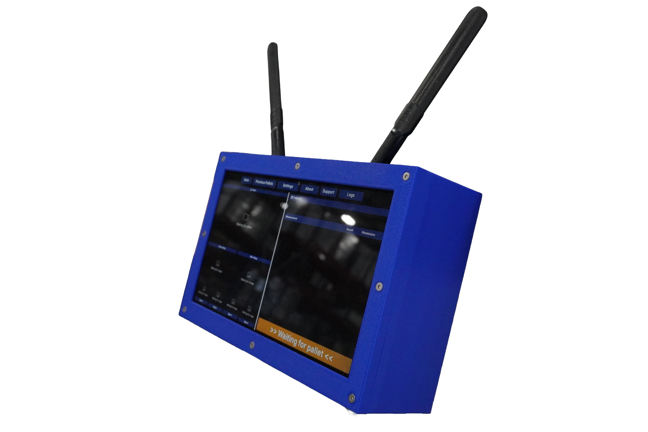 PalletVision PalletCam system hardware used to capture pallet data at the wrap point