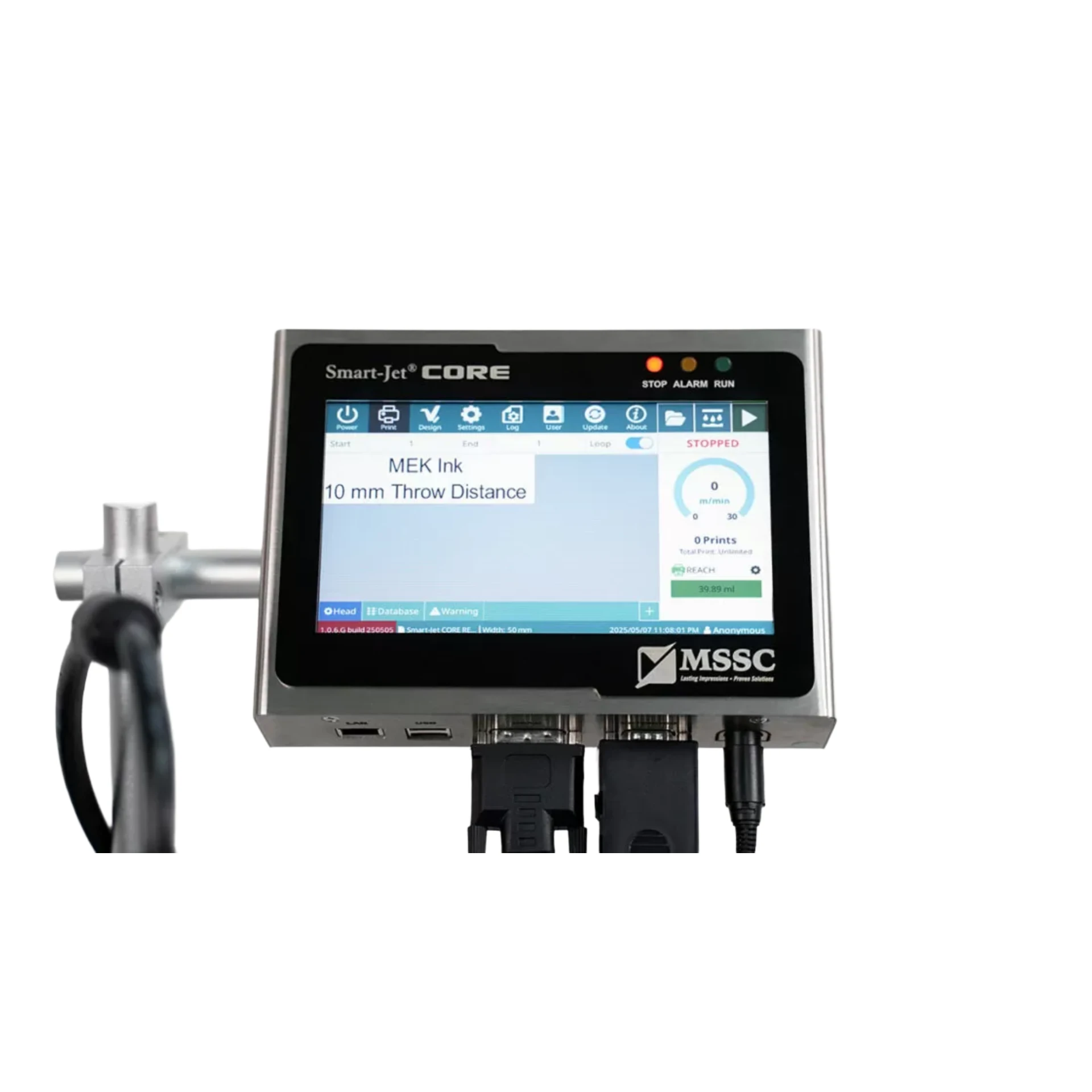 MSSC Smart-Jet TS series touchscreen thermal inkjet controller