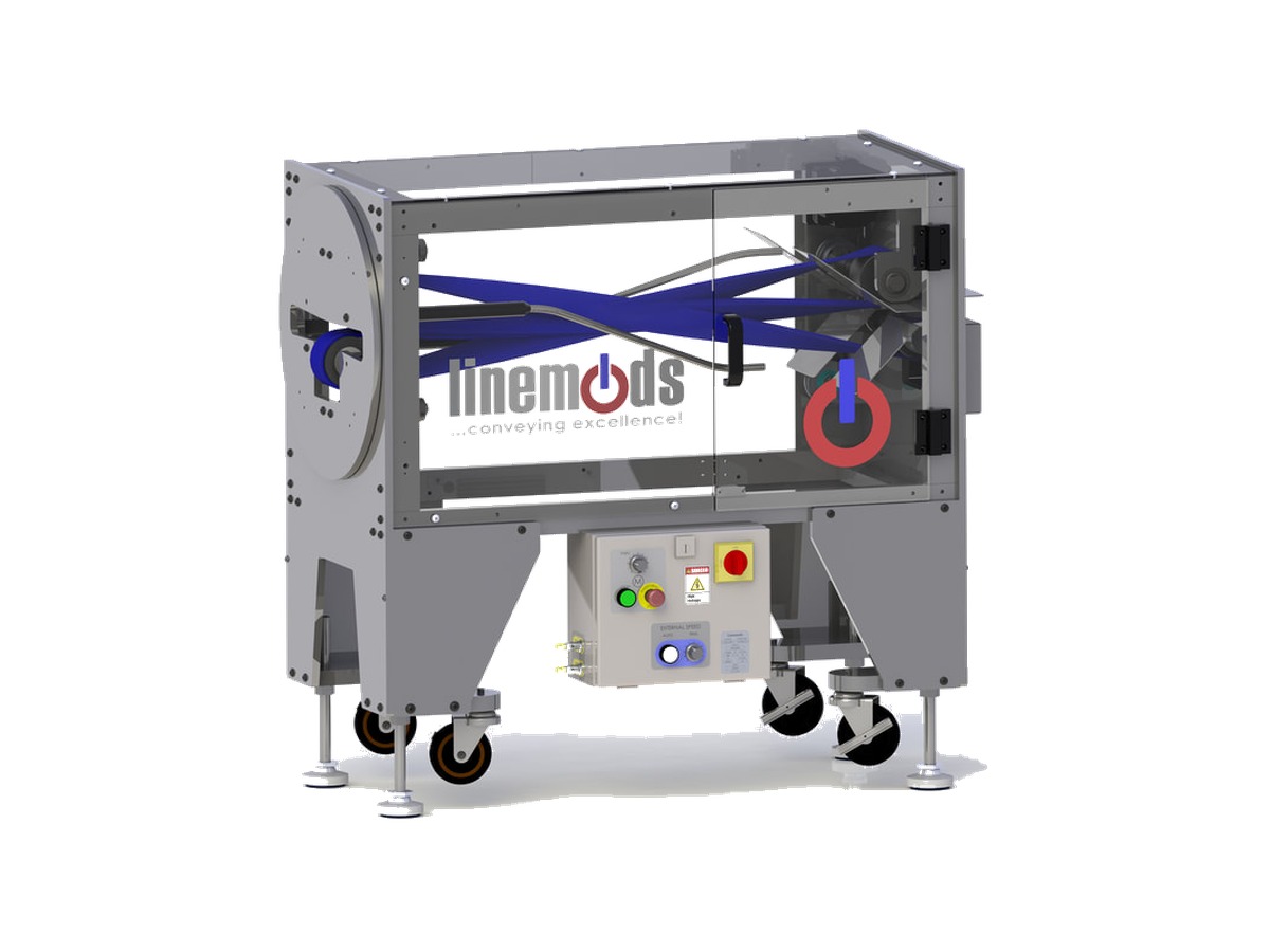 LineMods ITC 144 turn conveyor