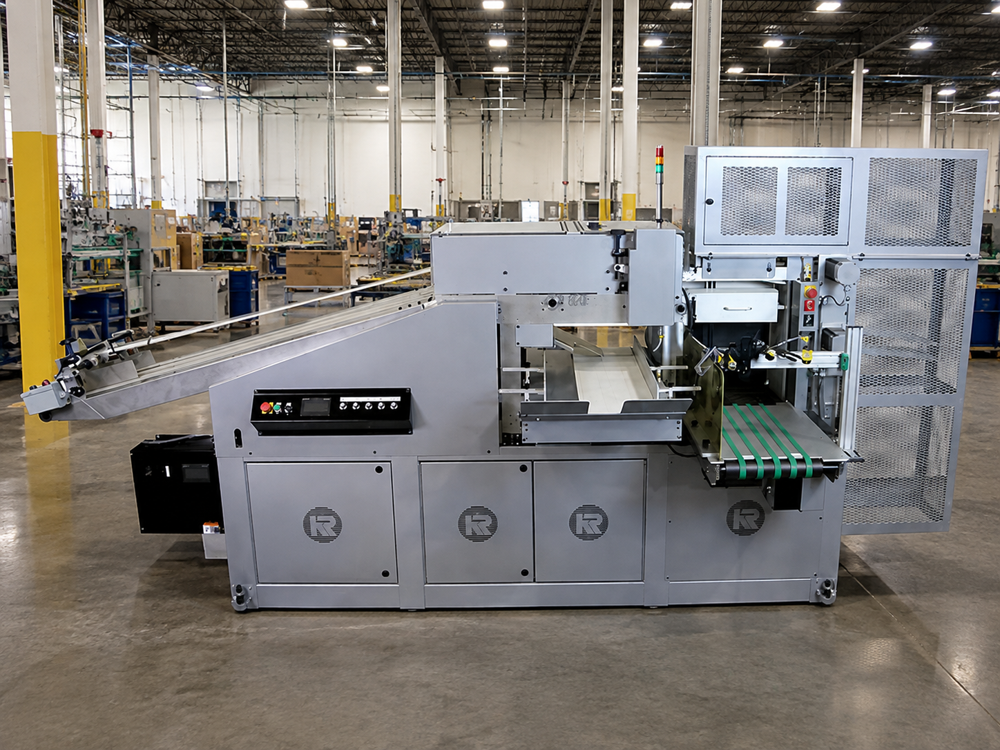 Mail verification and sorting equipment processing completed pieces